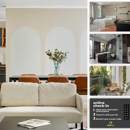 Nestup - Zentrales 120 Qm Design-loft Mit Balkon 公寓 柏林