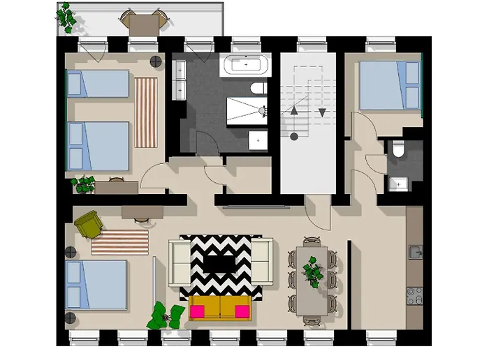 Lägenhet Nestup - Zentrales 120 Qm Design-loft Mit Balkon Berlin